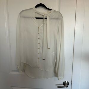 MICHAEL Michael Kors Cream Button-Down Blouse